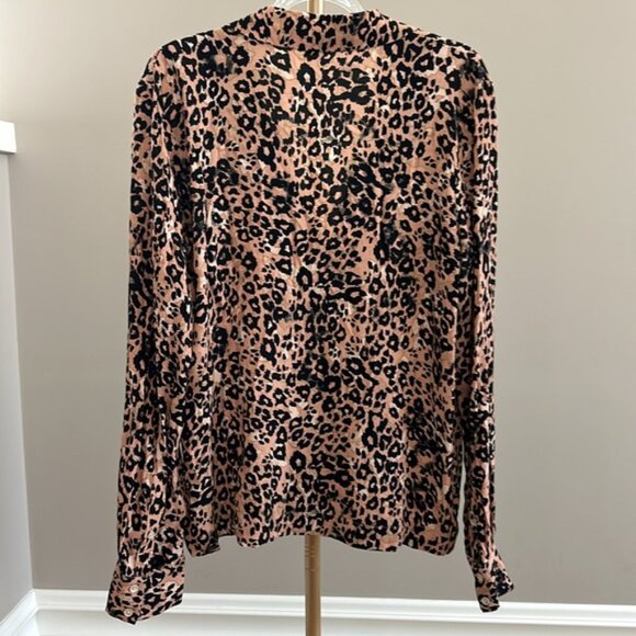 Wilfred by Aritzia Emmeline Leopard Print Blouse – Size Small - Picture 8 of 9